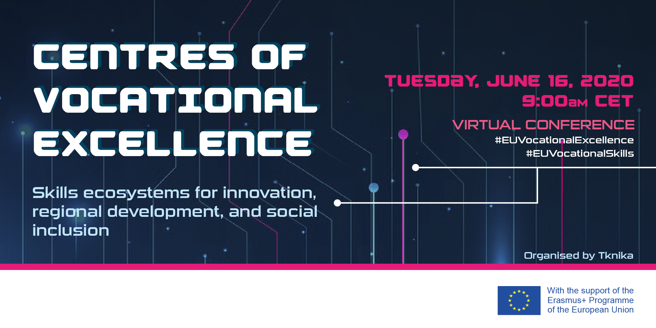 Save the date Centres of Vocational Excellence online conference