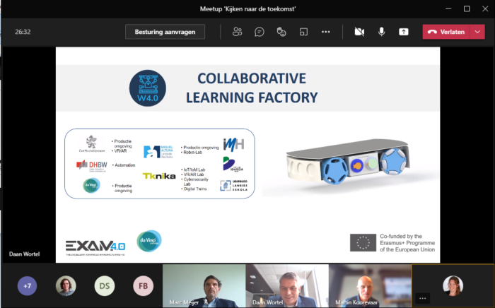 scherm EXAM collaborative learning factory